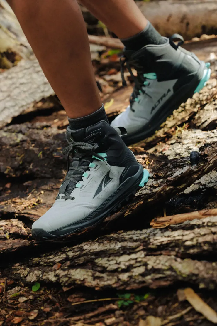 Hiking Shoes & Boots|Mid Height Boots-Altra Mens Lone Peak 9 Waterproof Mid Boots - Black-Gray