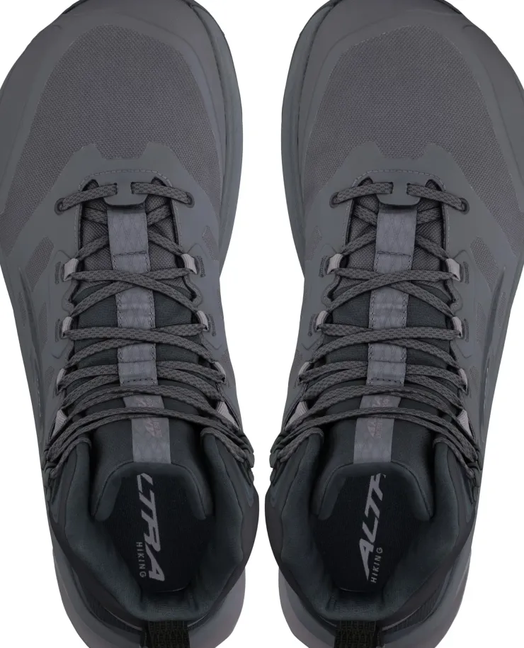 Hiking Shoes & Boots|Mid Height Boots-Altra Mens Lone Peak 9 Waterproof Mid Boots - Black-Gray