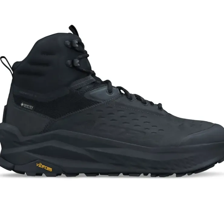 Mid Height Boots|Hiking Boots-Altra Mens Olympus 6 Hike Mid GTX Boots - Black