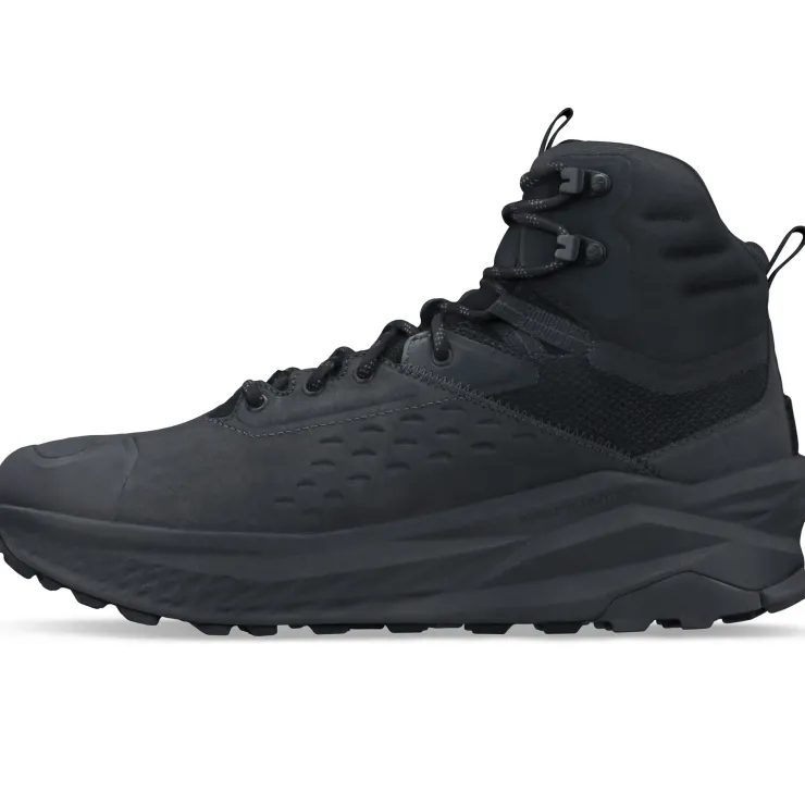 Mid Height Boots|Hiking Boots-Altra Mens Olympus 6 Hike Mid GTX Boots - Black