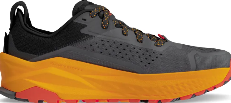 Hiking Shoes & Boots|Running Shoes-Altra Mens Olympus 6 Trail Shoes - Black-Orange