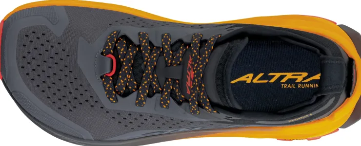 Hiking Shoes & Boots|Running Shoes-Altra Mens Olympus 6 Trail Shoes - Black-Orange