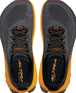 Hiking Shoes & Boots|Running Shoes-Altra Mens Olympus 6 Trail Shoes - Black-Orange