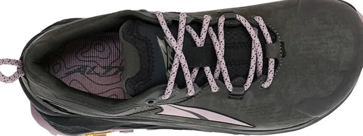 Walking Shoes-Altra Womens Olympus 5 Hike Low GTX Trail Shoes - Gray-Black