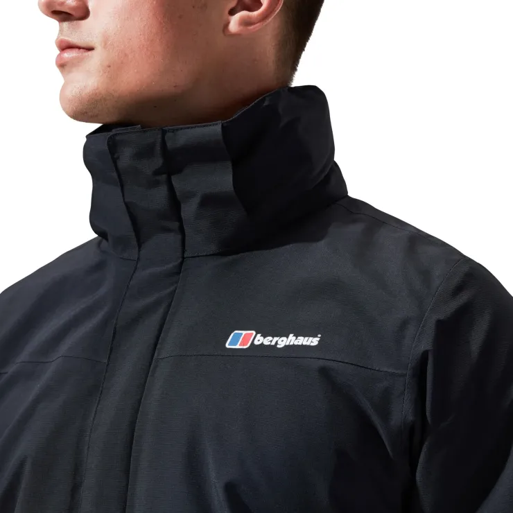 Waterproof Jackets-Berghaus Mens Hillwalker Jacket IA - Black-Black