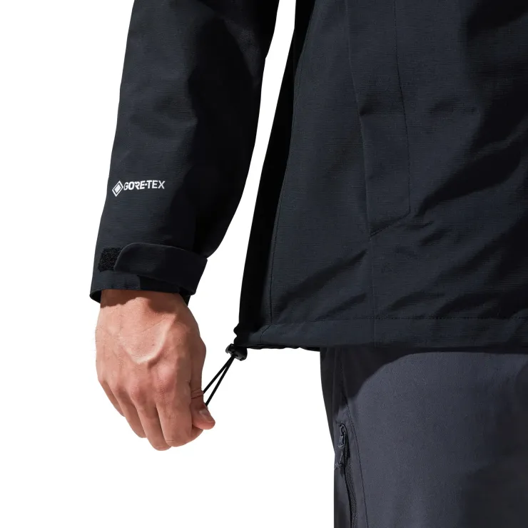 Waterproof Jackets-Berghaus Mens Hillwalker Jacket IA - Black-Black