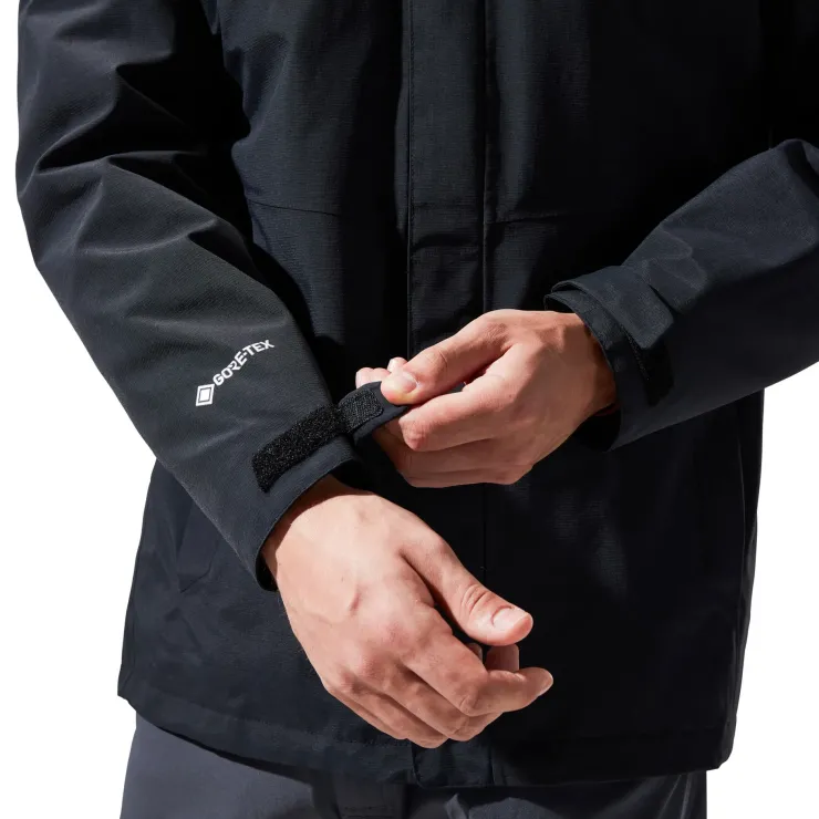 Waterproof Jackets-Berghaus Mens Hillwalker Jacket IA - Black-Black