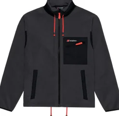 Fleece & Mid Layer|Fleece & Mid Layer-Berghaus Unisex Ascent 91 Fleece Jacket - AU Grey Pinstripe-Jet Black