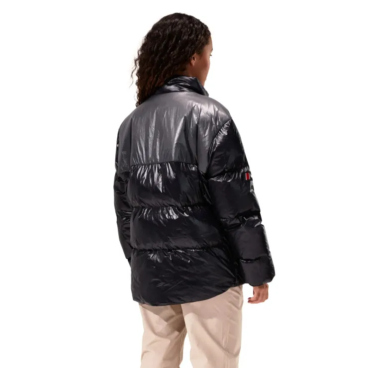 Insulated Jackets|Insulated Jackets-Berghaus Unisex Blockback Down Jacket - Jet Black-Grey Pinstripe