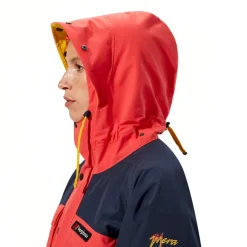 Waterproof Jackets|Waterproof Jackets-Berghaus Unisex Mera Peak 2000 Jacket - Mountain Carmine-Dusk-Amber