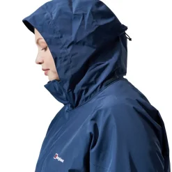 Waterproof Jackets-Berghaus Womens Glissade Jacket IA - Dusk Blue