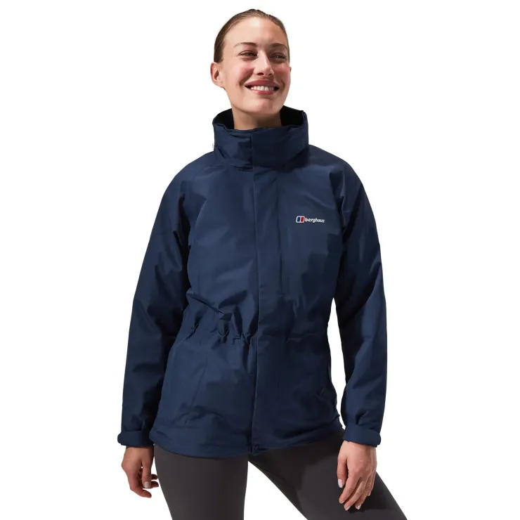 Waterproof Jackets-Berghaus Womens Glissade Jacket IA - Dusk Blue