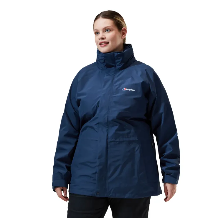 Waterproof Jackets-Berghaus Womens Glissade Jacket IA - Dusk Blue