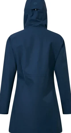 Waterproof Jackets-Berghaus Womens Omeara Long Shell Jacket - Dusk