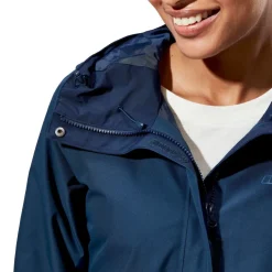 Waterproof Jackets-Berghaus Womens Omeara Long Shell Jacket - Dusk