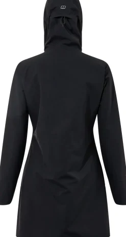 Waterproof Jackets-Berghaus Womens Omeara Long Shell Jacket - Black