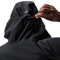 Waterproof Jackets-Berghaus Womens Omeara Long Shell Jacket - Black