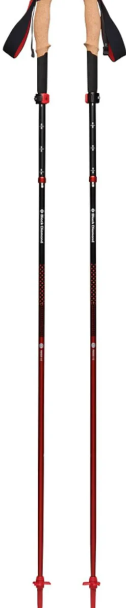 Walking Poles-Black Diamond Pursuit FLZ Trekking Poles - Black-Octane - M/L