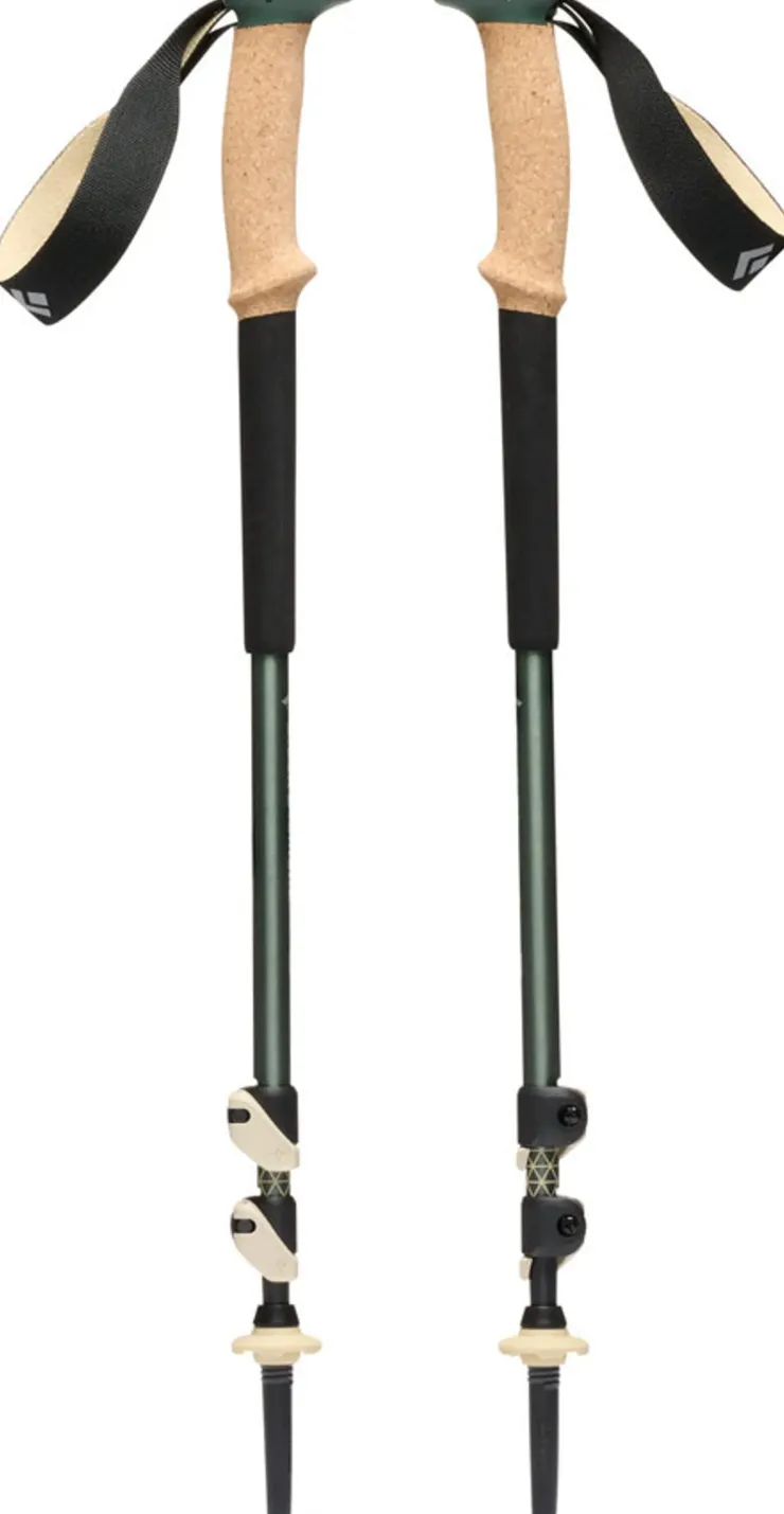 Walking Poles-Black Diamond Trail Cork Trekking Poles - Laurel Green