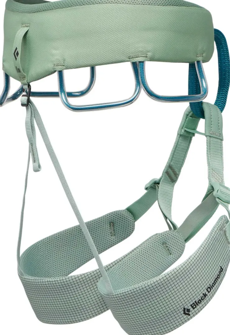 Harnesses-Black Diamond Womens Momentum Harness - Desert Sage