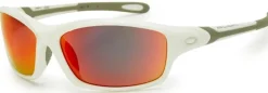Eyewear-Bloc Eyewear BLOC Daytona Sunglasses - Shiny White-Red Mirror