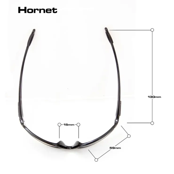 Eyewear-Bloc Eyewear BLOC Hornet Sunglasses - Shiny Black-Polarised Grey