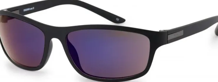 Eyewear-Bloc Eyewear BLOC Hornet Two Sunglasses - Matt Black-Blue Mirror