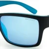 Eyewear-Bloc Eyewear BLOC Riser Sunglasses - Black Blue-Blue Mirror