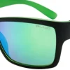 Eyewear-Bloc Eyewear BLOC Riser Sunglasses - Black Green-Green Mirror