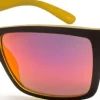 Eyewear-Bloc Eyewear BLOC Riser Sunglasses - Matt Black-Yellow Red Mirror