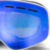 Eyewear-Bloc Eyewear BLOC Small Fit Moon Goggle - Matt White-Blue Mirror Lens