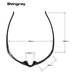 Eyewear-Bloc Eyewear BLOC Stingray Sunglasses - Shiny Black-Polarised Grey