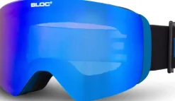Eyewear-Bloc Eyewear BLOC Thirty-Five Goggle - New Matt Blue-Brown Blue Mirror