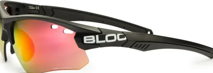 Eyewear-Bloc Eyewear BLOC Titan Sunglasses - Black-Red Mirror