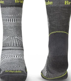 Socks|Socks-Bridgedale Mens Hike Ultralight T2 Coolmax Performance Original Boot Socks - Graphite
