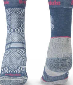 Socks|Socks-Bridgedale Womens Hike Ultralight T2 Coolmax Performance Boot Socks - Dark Denim