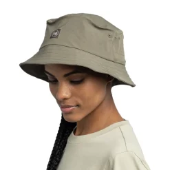 Hats-Buff Adventure Bucket Hat - Solid Tundra Khaki