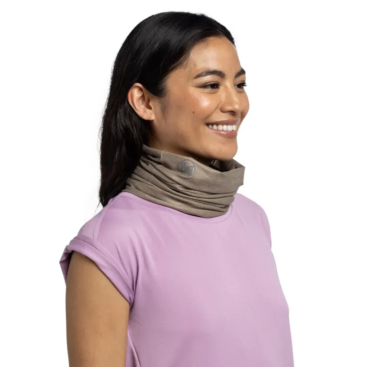 Neck Warmers-Buff Coolnet UV Insect Shield - Solid Tundra Khaki