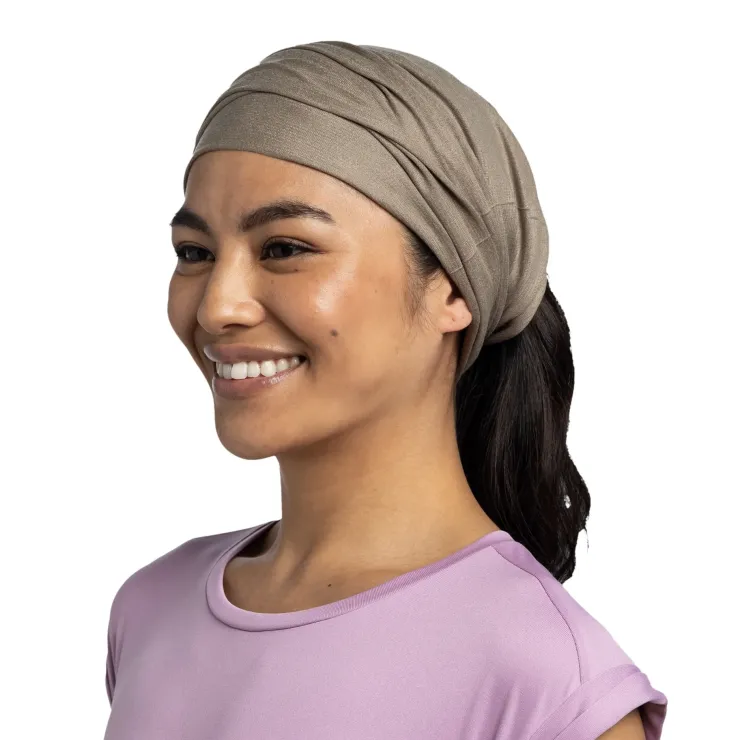 Neck Warmers-Buff Coolnet UV Insect Shield - Solid Tundra Khaki