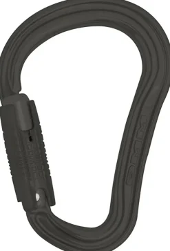 Carabiners & Quickdraws-DMM Shadow HMS Locksafe Carabiner - Matt Grey