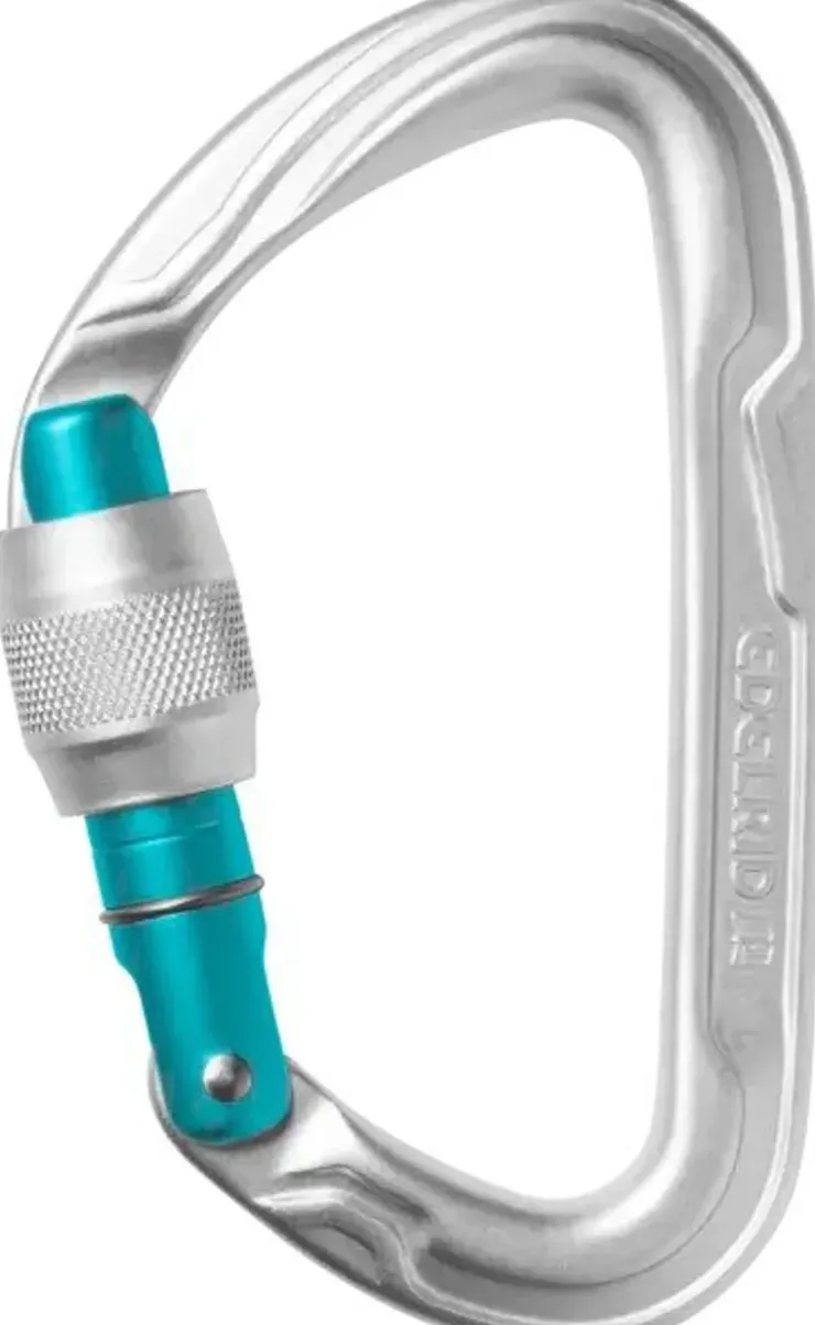 Carabiners & Quickdraws-Edelrid Pure Screw III Carabiner - Silver