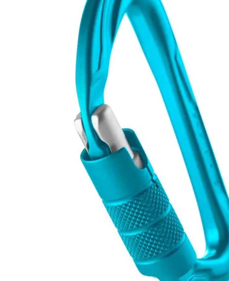 Carabiners & Quickdraws-Edelrid Pure Triple III Carabiner - Icemint