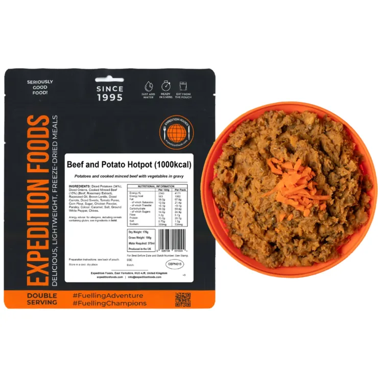 Lunch/ Dinner-Expedition Foods Beef and Potato Hotpot - 1000kcal