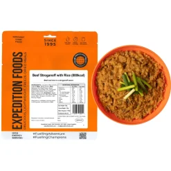 Lunch/ Dinner-Expedition Foods Beef Stroganoff with Rice - 800kcal