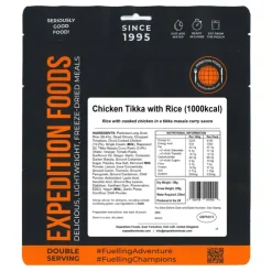 Lunch/ Dinner-Expedition Foods Chicken Tikka with Rice - 1000kcal