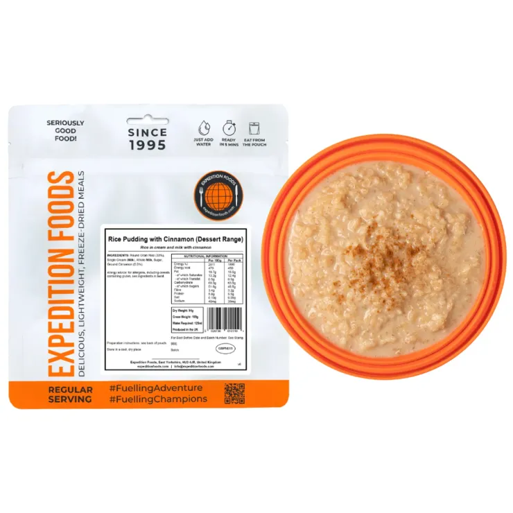 Dessert-Expedition Foods Rice Pudding with Cinnamon - Dessert Range