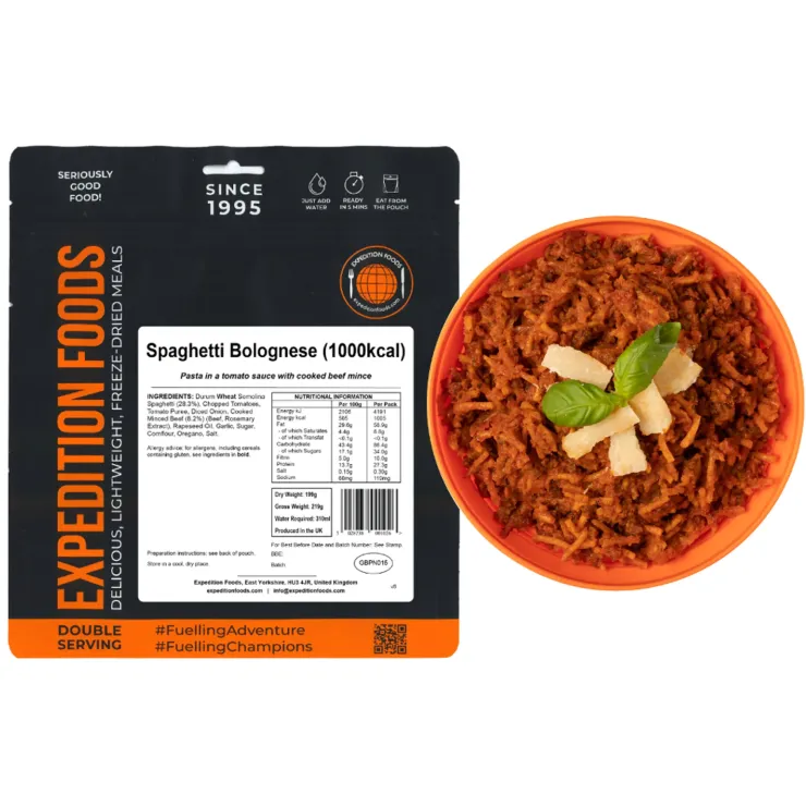 Lunch/ Dinner-Expedition Foods Spaghetti Bolognese - 1000kcal