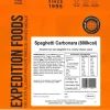 Lunch/ Dinner-Expedition Foods Spaghetti Carbonara - 800kcal