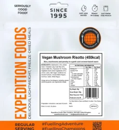 Lunch/ Dinner-Expedition Foods Vegan Mushroom Risotto - 450kcal
