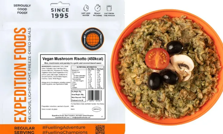 Lunch/ Dinner-Expedition Foods Vegan Mushroom Risotto - 450kcal